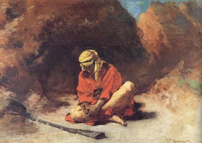 Leon Bonnat Arab Removing a Thorn from his Foot Spain oil painting art